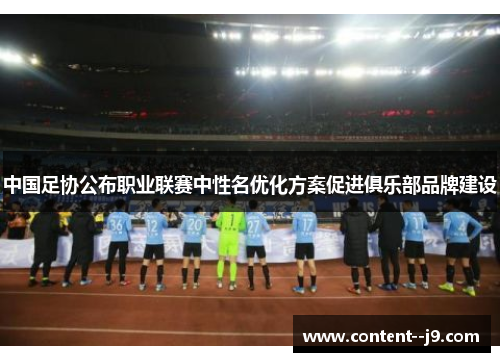 中国足协公布职业联赛中性名优化方案促进俱乐部品牌建设